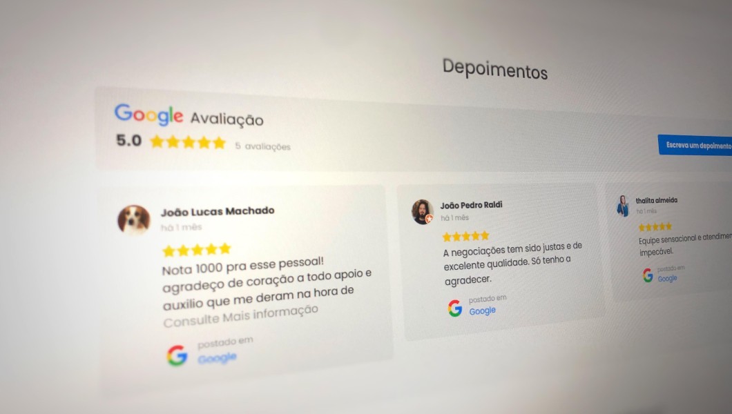 Tenha a integração do Google Avaliações em seu site